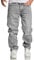 Amaci&Sons Herren Loose-Fit 90s Denim Jeans Hose Straight Baggy 7025 Grau W36/L30