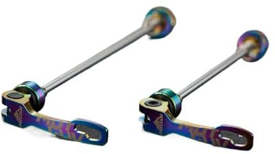 Gerrit Schnellspanner Quick Release MTB Rennrad Fahrrad Nabe Spieße Hebel Aluminium Legierung Mountainbike Teile for Vorne 100mm Hinten 135mm Schnellspanner Fahrrad (Color : M-01 Color)