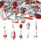 Ipotkitt 20 Pcs 10 Styles Antique Silver Enamel Gothic Themed Charms Halloween Axe Heart Knife Sword Skull Cross Charms for Necklace Jewellery Making