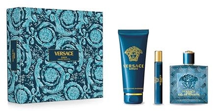 Versace Eros Gift Set For Men (Eau de toilette 100 ml + Shower and bath gel 150 ml + Travel spray 10 ml)