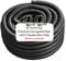 50mm x 4meter Flexible Pond Hose Corrugated Pipe with 2 Clips - Double-Wired Hose Clips for Pond Pumps, Filters, Drainage – Corrugated Water Butt Connector Pipe - Black