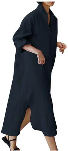 Sunnyuk Giacca Cotone Donna Cardigan Lungo Cerimonia Leggeri Giacca Aperto Eleganti Spolverino Comode Taglie Forti Giacche Curvy Cotone