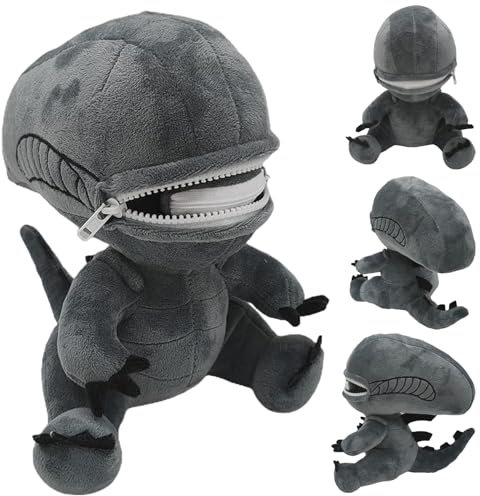 Xenomorph Plüschtiere, Zipper Mouth Plush, Fun Zipper Plush Figure, Filmfigur Plüsch Xenomorpher, Alien Interactive Doll, Alien-Filmreihe Plüschtier, Xenomorph Zippermouth Alien Plüsch, Sofa Dekor