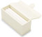 Oirlv Rechteckig PU Leder Flip-Top Ring Box Aufbewahrungsbox für Ring Box Display Vitrine Organizer(Weiß)