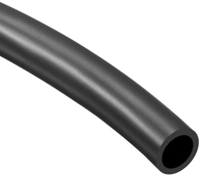 TOP-VIGOR Lubricating Oil Hose, 8mm x 12mm x 1M Rubber Tubing Hose Rubber Pipe for Irrigation, Small Equipment, Outdoor, Garden Water Tubing, Black