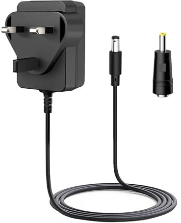 Replacement 9V 1A Power Supply Adapter AC to DC Plug 5.5x2.1mm、4x1.7mm and 3.5x1.35mm Charger for 4ft Power Cord Input 100-240V 50-60Hz Output 9 Volt 1Amp for Camera LED Strip Light Speaker [GL73]