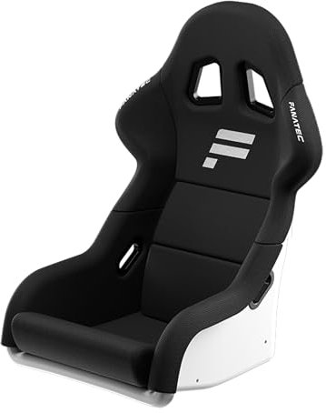 FANATEC ClubSport GT Sim Racing Cockpit-Sitzt – Festigkeit und Steifheit, Schale Faserverstärktem, Atmungsaktivem Stoff, Lendenstütze – Weiß