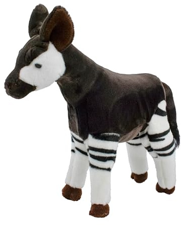 Teddys Rothenburg Kuscheltier Okapi stehend 32 cm braun/weiß/schwarz Plüschokapi Plüschtier