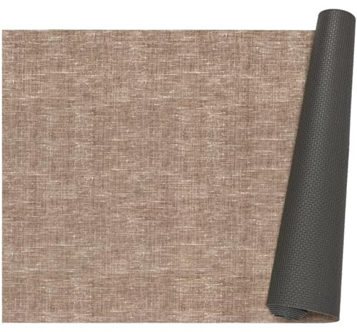 ANRO Küchenläufer Teppich Läufer Flur Küchenteppich rutschfest Küchenmatte PVC abwaschbar Flurläufer pflegeleicht Braun 180 x 67 cm