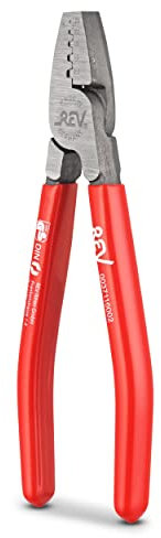 REV Crimpzange, Aderendhülsenzange 0,25-2,5 mm² Trapezpressung, rot