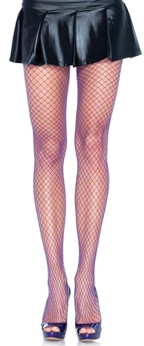 Leg Avenue 9003 Collant en Élasthanne Industrial Net Violet Tu Eur 34-38