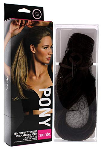 Hairdo 18 inch Simply Straight Pony Tru2Life Heat-Friendly Synthetic Ponytail Chocolate Copper