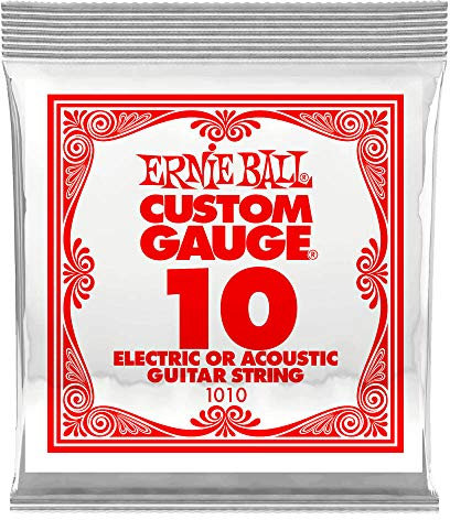 Ernie Ball Solo 0.10 Guitarra Cuerdas 6 Piezas