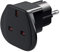 Goobay 94271 Reiseadapter, UK-Buchse > Schutzkontaktstecker (Typ F, CEE 7/7)
