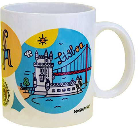 DONSOUVENIR Tasse MUG Lissabon · Tower de Belem & Padrao Zwei Unterbrechungen
