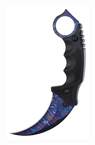 ARIKnives CS GO Karambit Elite - Damascus Steel Blue - CSGO Knife Skin Counter Strike Global Offensive Jagdmesser Survival