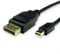 Ex-Pro Mini DisplayPort 1.4 to DisplayPort 2m Cable, Male to Male Lead, High Speed 32.4Gb/s, Supports 8K@60Hz, 4K@120Hz Resolution