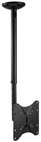 RICOO Monitor & TV Deckenhalterung Klappbar für Fernseher 23-42 Zoll/Fernseher Deckenhalterung D0522 TV Halterung Schwenkbar - Neigbar & Höhenverstellbar TV Halterung Decke 25 kg max VESA 200x200