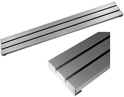 Rejilla de aireación lama ancha altura 85 mm (3 lamas) (900, Anodizado Inox)