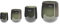 DutZ Barrel Smoke | Deko Glas Vase | Smoke| mundgeblasen| H 18 D 14 cm | Windlicht (H 18 cm D 14 cm)