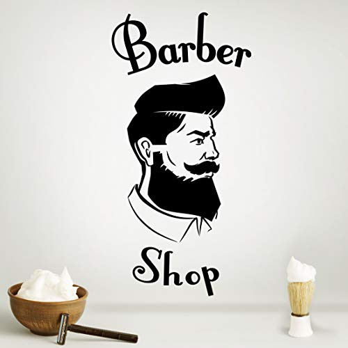 Friseurladen-Schild Wandaufkleber Dekor Fensterschilder Vinyl Heimaufkleber Friseurladen-Dekoration Wandbild Abziehbild Friseursalon selbstklebend Schönheitssalon Schriftzug Poster Fenster Stylisten