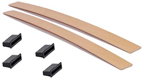 2 Listelli in Legno di Faggio su Misura + 4 innesti a Cappuccio (seleziona la Larghezza Desiderata della doga 6,7 o 5,2 x Misura a Propria Scelta x 0,8)