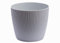Home Garden Ornaments Decorative Plant Pots Indoor – Striped Indoor Plant Pot for Home and Garden (Diameter 21cm, Light Grey)
