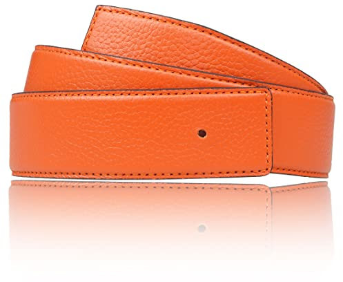Erdi Ünver H Gürtel passend zur H Gürtelschanlle ohne Schnalle in 32mm (105 cm, Orange)