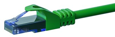 Danicom CAT6a Netzwerkkabel 100% Kupfer - U/UTP - 0,25 m - Grün | POE, Ethernet, LAN, Patchkabel, Datenkabel, RJ45 - für Serverschränke, Switches, Router, Modems!