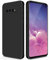 GiiYoon Hülle Kompatibel mit Samsung Galaxy S10, Hochwertiges Liquid Silicone Case, Rundumschutz Handyhülle, Kratzfestes Weiches Mikrofaserfutter- Schwarz