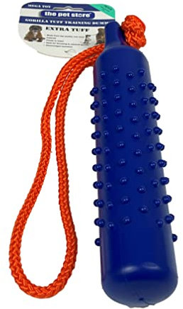 Pet Store The Gorilla Tuff Schwimmender Trainingsdummy für Wurf- und Apportierspiele an Land und im Wasser, gesunde Übung für Ihren Hund, Kaiserblau