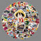 LYLSDSB 106 Stück One Piece Stickers Japanische Cartoon Anime Aufkleber Vinyl Stickers für Laptop Water Bottle Fahrrad iPhone Computer Skateboard Bumper Motorrad Gepäck