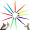 12 Stück Katze Wand Spielzeug Ersatz Nachfüllung Katzenwurmspielzeug Nachfüllungen Katzenstab Spielzeug Ersatzminen pelziger Schwanz Wurm mit Glocken Teaser-Nachfüllungen für Katzen, Kätzchen, Wurm