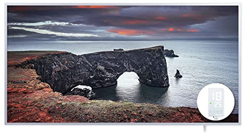 Protron Motiv Infrarotheizung Infrarot Panel Heizkörper Bild Elektroheizung Wandheizung mit Smart-Thermostat 720Watt 100x52cm (120386 - Island)