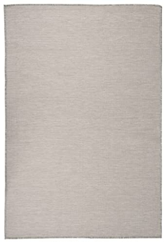 vidaXL OVIEDO Square Rug - Short Pile, Black 240x240 cm, Soft Polyester, Suitable for Living Room/Bedroom/Office, Underfloor Heating Safe
