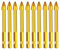 Boxonly Lot de 10 forets à tête cruciforme en carbure de tungstène pour carrelage, verre, céramique, 8 mm