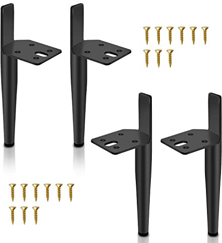 Joparri 8X Edelstahl Möbelfüße Höhe 200 mm Sockelfüße für Möbel, Belastbar bis 250 Kg, Möbelfuß Tischfuß Schrankfüße