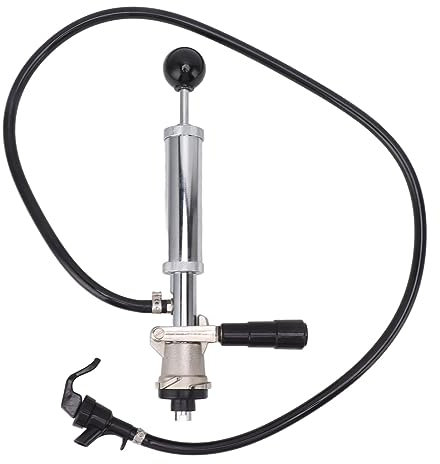 Pompe à Fût de Bière, Pompe à Main de Robinet de Fût en Acier Inoxydable de 4 Pouces, Pompe de Fût de Système D Durable, Kit de Robinet de Bière pour Bars à Domicile, Restaurants, Pique-nique de Maria