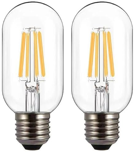 LED E27 Edison Screw Bulb, 4W LED BULB Edison Light Bulbs 40W Equivalent, Antique Retro Led Filament Bulb, Decorative Light Bulbs Warm White 2200K, Pack of 2