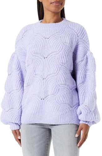 nascita Maglione Lavorato a Maglia, Lilla, XS/S Donna