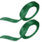 Dunkelgrün Satinband, 2 Rollen 15mm x 22m Geschenkband Dunkelgrün Schleifenband, Dekoband Stoffband für Geschenk, Haarschleifen, Auto, Brautstrauß, Basteln, Hochzeits Dekoration Geschenkverpackungen