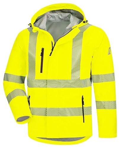 Nitras Warnschutz Regenjacke MOTION TEX VIZ PLUS, gelb, Größe XXL