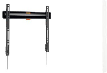 Vogel's Comfort TVM 3405 Flache TV-Wandhalterung für 32-77 Zoll Fernseher & TVA 6000 Kabelkanal Weiß