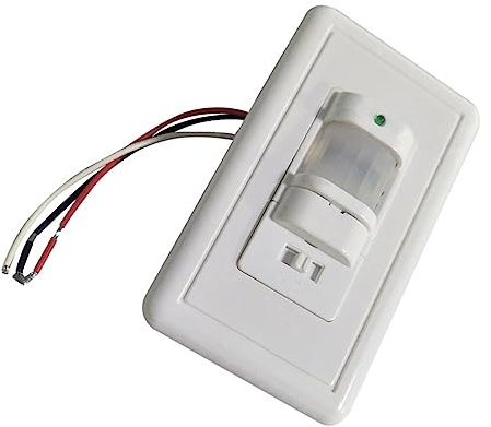 Gadpiparty Infrarot-Sensorschalter Bewegungssensor schalten Lampe Körpersensor Deckenlichtsensor Deckenleuchte Lichtregler einstellbar schlau intelligent Detektor ir Abs Weiß
