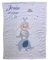 Wolimbo Babydecke - 75x100cm - Motiv Blaue Elefanten - personalisierbar - Krabbeldecke mit Wunsch Name/Motiv - Kinderdecke - Geschenk zur Taufe, Geburt, Geburtstag