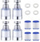 filtre eau robinet anti calcaire 4 Pièces filtre calcaire robinet filtre robinet cuisine purificateur 360° Rotatif Filtre Anti Calcaire avec 4 filtre en coton PP pour cuisine et salle de bain