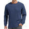 VEIISAR Men's Heavy Weight Crew Neck Long Sleeve T Shirt - Mens 100 Cotton Thick Pre Shrunk Shirts (T2L Royal Blue L)