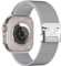 Faliogo Compatible with Apple Watch Ultra 2/Ultra 49mm, Stainless Steel Mesh Loop Strap with Parachute-style Buckle for Apple Watch Series 10 46mm, 9/8/7 45mm, SE2/SE/6/5/4 44mm, 3/2/1 42mm, Silver