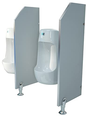 Brise-vue pour urinoir homme imperméable en PVC - Séparateur mural - Pour école, bar, hôtel, toilettes publiques - Blanc - Taille 1