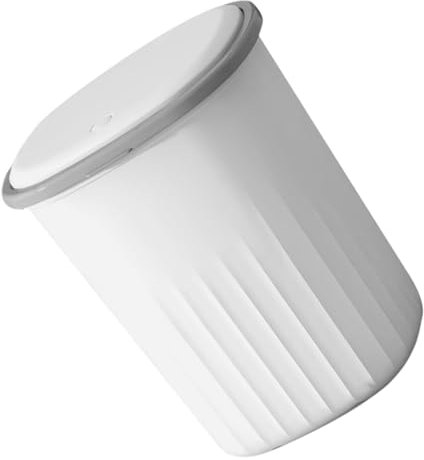 OKUMEYR vorratsregal küche küchenwage the edith eger Praktischer Abfalleimer abfallbehälter Küchenmülltonne Mülleimer Küche Mülleimer Badezimmer mit Deckel Toilette Mülleimer pp Weiß